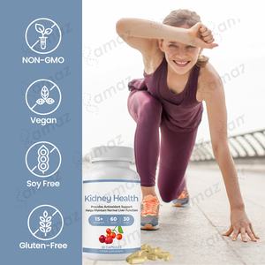 Suministro de fábrica OEM/ODM, 60 cápsulas de hierbas orgánicas naturales para limpieza de riñones/tabletas de té, compatible con la salud del hígado para hombres y mujeres - Product Image 4