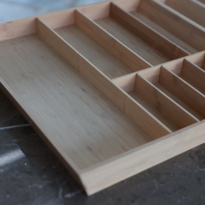 Mới phát hành bằng gỗ lưu trữ tủ bằng gỗ tre Nhà Bếp Đựng thức ăn tổ chức tre ngăn kéo Divider cổ điển tre dụng cụ chủ - Product Image 5