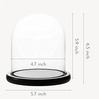 Cloche en acrylique transparent décorative 3 mm pour boules de neige DIY, centre de table mural, vitrine moderne résistante à l'eau pour la décoration intérieure