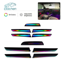 Kit d'éclairage d'ambiance pour voiture Audi A4 B8 2009-2016 LHD, 64 couleurs LED, intérieur dynamique, modes multiples, mise à niveau de l'atmosphère, décoration