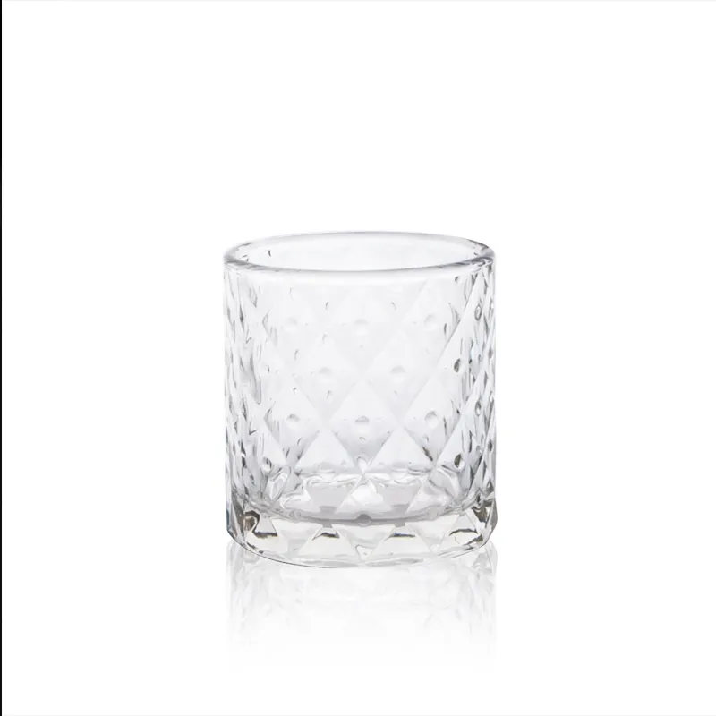 Großhandel Luxus dekorative Massage Kerze leeren Behälter Weihnachten klare Kristall gläser benutzer definierte Kerzen Glas kerzen Gläser