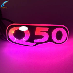 Nouvelle Lumière LED RVB 12V Haute Luminosité à Effet de Chasse et Clignotant, Contrôlée par APP, Étanche, pour Emblème de Voiture Infiniti Q50 – Accessoire <span class=keywords><strong>Auto</strong></span> de Rétrofit - Product Image 4