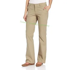 Women's Golf Pants Stretch Straight Lightweight Breathable Twill