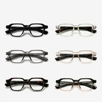 Lunettes de vue rétro géométriques de bonne qualité avec insert CP, imitation verres optiques, anti-lumière bleue, vente en gros