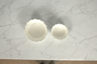 Papier sulfurisé en silicone jetable, résistant à la chaleur, écologique, de qualité alimentaire, pour friteuse à air et moule à gâteau, marron/blanc, 6/8/10 pouces
