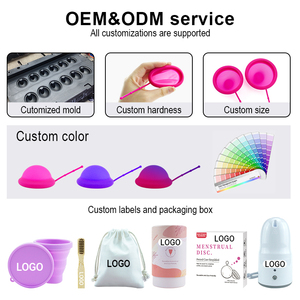 Disque menstruel grand format en silicone de qualité médicale, disque menstruel réutilisable - Product Image 6