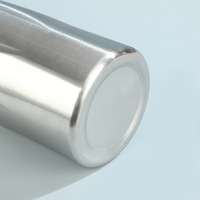 Bouteille d'eau sportive en acier inoxydable, grande capacité, minimaliste, en forme de boule de bowling, portable pour l'extérieur, à col étroit
