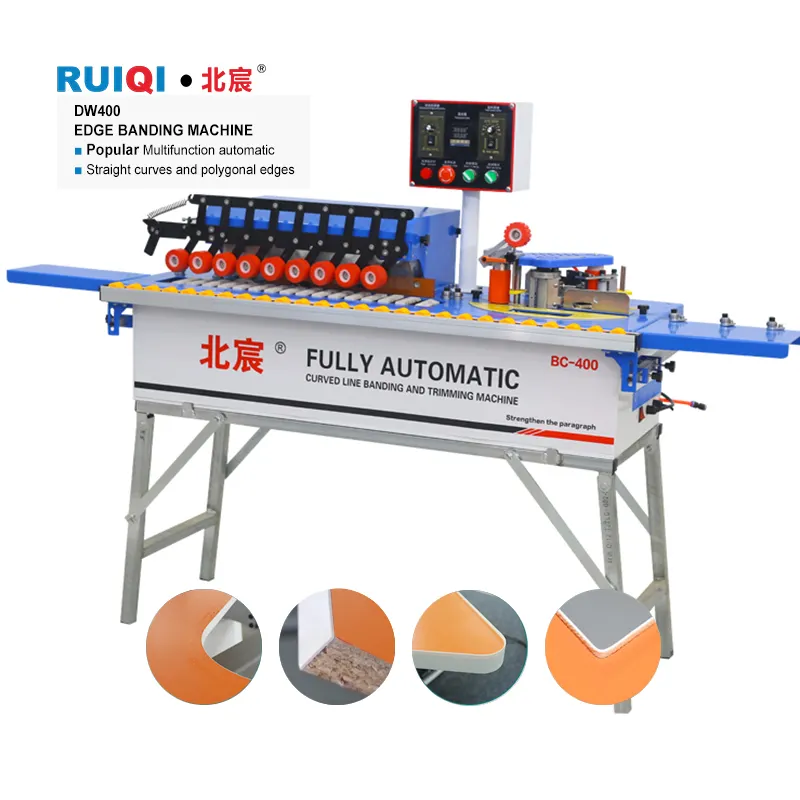 Linee di stampa in Pvc economico più economico automatico linea retta bordatrice smussata Mdf mobili porta dell'armadio bordatrice piana