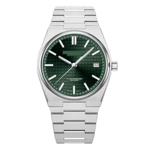 Relógio de pulso luxuoso de quartzo à prova d'água 5atm Calendário Relojes Luminoso para Personalizar Relógio masculino