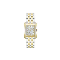 Chic Courbe MOP Carré Cas Alliage Bande Verre Cadran Quartz Mouvement Montre De Mode