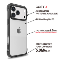 Nouvelle Coque Anti-Chute pour iPhone 17 16 15 Pro Max avec Support à Quatre Coins Accessoire de Téléphone Portable