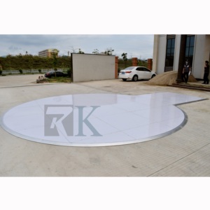 Piso de baile portátil redondo de aluminio con sistema de enclavamiento - Product Image 3