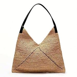Sac en paille de raphia OEM pour femme, grand sac à bandoulière pour le sport et les jeux - Product Image 2