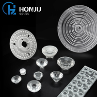 Réflecteurs de lentilles de lavage de mur d'intérieur COB projecteur Fresnal Pmma Injection éclairage Commercial bijoux de scène lampes Led lentille