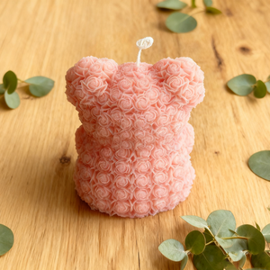 Mini sac cadeau personnalisé en forme d'ours en peluche, bougies parfumées à la cire de soja pour la fête des mères, pour la Saint-Valentin - Product Image 5
