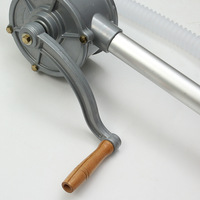 Pompa Oli Engkol Tangan dari Paduan Aluminium, Pompa Transfer Bahan Bakar Manual Portabel, Pompa Hisap OEM, Instalasi Vertikal Self-suction untuk