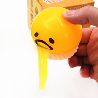 Nouveaux jouets à presser en forme de jaune d'œuf, squishy amusant, boule anti-stress créative en crème, jouets de décompression collants pour enfants