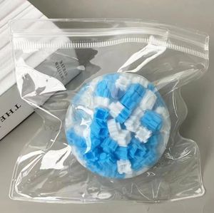 Jincan Hot Selling Slow Rebound Plastic Building Block Ball <b>Toy</b> Burst Noisy <b>Slime</b> Hand Ball Decompression Soft Squeeze <b>Toys</b> Kids - Product Image 5