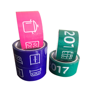 Vente en gros de colle d'emballage imprimée transparente personnalisée Bopp film transparent ruban d'emballage personnalisé - Product Image 1
