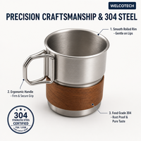 Tasse à café portable en acier inoxydable 304 à paroi simple, 10 oz, pour voiture, camping, voyage, extérieur, bière glacée, logo personnalisé