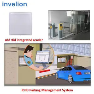 UHF Veículo portão de Controle de Acesso de Longo Alcance Leitor RFID Integrado Wth Antena direcional 12m para o sistema de pedágio