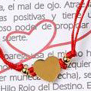 Bracelet en acier inoxydable El Hilo Rojo Heart fait à la main, unisexe, avec breloques religieuses, cadeau, lot de 12 - Product Image 5