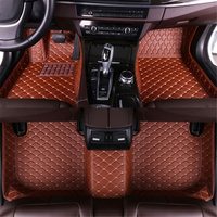 Tapis de sol de voiture pour Chevrolet Equinox & GMC Subaru Forester Renault Captur Cadillac XT5, tapis de voiture 5D en cuir diamanté, qualité supérieure
