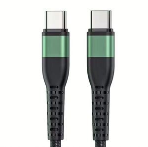 สายชาร์จไนลอนชนิด C-USB ที่เข้ากันได้อย่างสมบูรณ์สายถักโทรศัพท์60W สำหรับ iPhone สำหรับ Samsung สำหรับ Xiaomi - Product Image 1