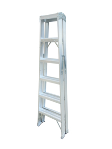 Échelle pliante <span class=keywords><strong>double</strong></span> face en aluminium, capacité de charge 150 kg, pour usage domestique et commercial, directement de l'usine - Product Image 3