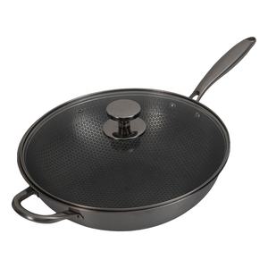 Poêle à frire en nid d'abeille antiadhésive de <span class=keywords><strong>32</strong></span> <span class=keywords><strong>cm</strong></span> pour table de cuisson à <span class=keywords><strong>induction</strong></span> Poêle antiadhésive à gaz - Product Image 2