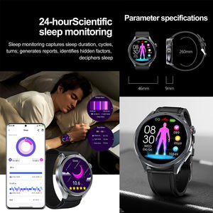 Smartwatch di fabbrica ECG con monitoraggio dell'ossigeno nel sangue della frequenza cardiaca e risposta alle domande intelligenti AI GPT per gli uomini orologio Fitness - Product Image 4