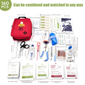 कारखाने थोक पोर्टेबल कॉम्पैक्ट चिकित्सा बैग आपातकालीन किट बॉक्स पालतू कुत्तों के लिए पहली सहायता किट पालतू जानवरों के लिए बाहर यात्रा - Product Image 6