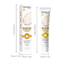 BIOAQUA Dentifrice Naturel à la Pulpe de Riz Brut Fabrication Personnalisée Dentifrice Portable Blanchissant à Domicile Nettoyage en Profondeur des Dents