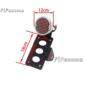 Support de montage de plaque d'immatriculation pour <span class=keywords><strong>feu</strong></span> arrière latéral, pour modèles Harley Bobber Chopper Cafe Racers - Product Image 2