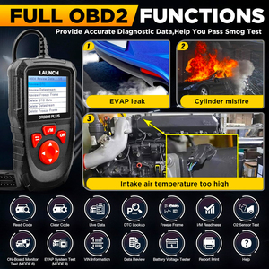 CR3008 PLUS OBD2 스캐너 플러그 앤 플레이 올인원 진단 도구 자동차 평생 무료 업데이트 배터리 테스터 최신 - Product Image 2