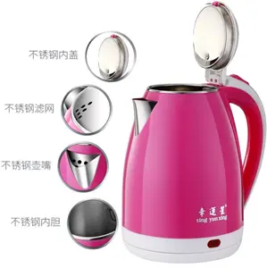 Hervidor eléctrico de té de acero inoxidable, 1500w, electrodomésticos de cocina para el hogar, 110V