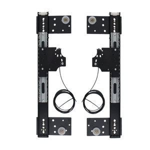 Concealed Damping Slide Rail Double Damper Track Wall <b>Mount</b> Wardrobe Hardware Cold Rolled Steel - Product Image 2