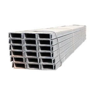 canal en acier galvanise Customized 41x41 ASTM A36 Building Structural Steel Profiles U Channels C Channel beam bar suppliers