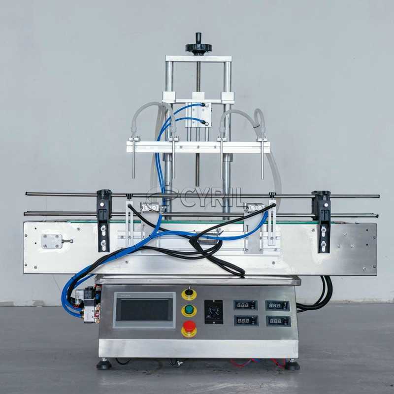 Desktop four head magnetic pump filling