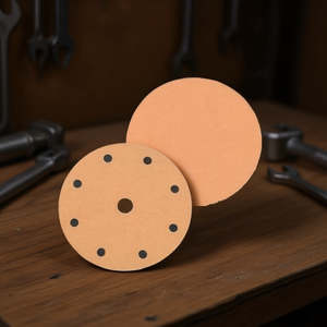 Discos de lijado con velcro TTAKE, grano 800, 8 + 1 orificios, discos abrasivos de fibra para pulir madera y metal - Product Image 3