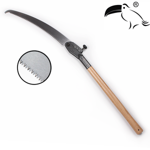 Sega Pieghevole con Manico in Legno, Sega Portatile per Potatura Aerea, Sega da Giardino, Sega Pieghevole, Sega per Potatura - Product Image 1