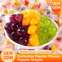 Op maat gemaakte, bulk, afpelbare gummy snoepjes, halal gecertificeerd, mango smaak, diverse fruitsmaken, rechtstreeks van de fabriek.