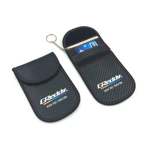 <span class=keywords><strong>Anti</strong></span>-Rayonnement RFID Sans Clé Entrée Signal Bloqueur Cas Faraday Sac Téléphone Portable Voiture Clé Fob Signal Bloquant Sac Pochette - Product Image 1