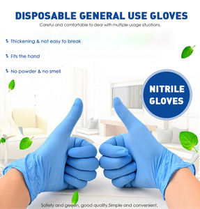 Guantes de Nitrilo Desechables Azules OEM de 6 mil, Impermeables, Sin Polvo, para Barbería, Tatuajes, Salón de Belleza, Spa, Limpieza y Manipulación de Alimentos - Product Image 6