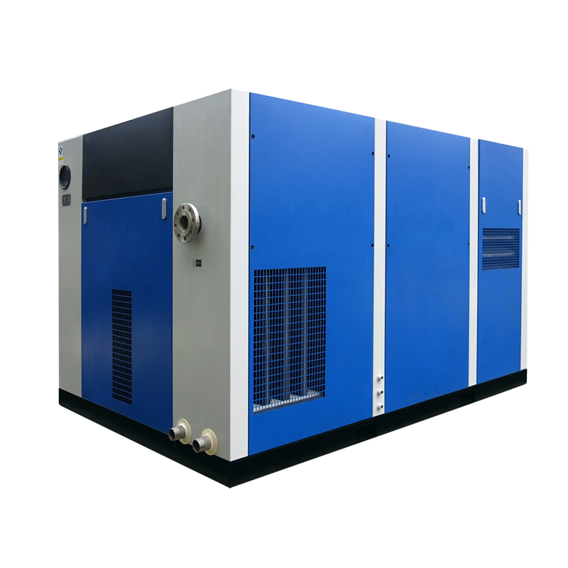 machine populaire de compresseur d'air à vis de double stage du type sec exempte d'huile 7 8 10 bar