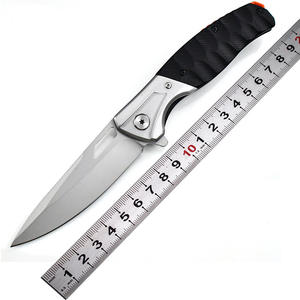 <span class=keywords><strong>Couteau</strong></span> de poche pliant pour camping en plein air manche G10 en acier inoxydable (3Cr13) pour la pratique de l'auto-défense tactique bricolage OEM personnalisable - Product Image 3