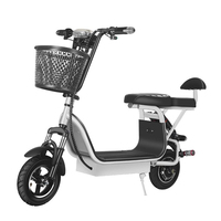 Vélo électrique pliable mini pour la ville et les loisirs, batterie au lithium, cadre en acier à haute teneur en carbone, 350W, roues de 10 pouces, vitesse unique, frein à tambour, autonomie