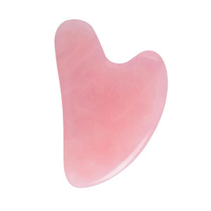 Logotipo personalizado antienvejecimiento Rosa cristal cara Jade Gua Sha hogar masajeador en forma de corazón Gua Sha <span class=keywords><strong>Guasha</strong></span> tablero - Product Image 4