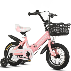 Vélo pliable pour enfants de 12 pouces, cadre en acier à haute teneur en carbone, freins doubles, roues d'apprentissage en PU, vélo pour enfants à hauteur réglable - Product Image 6