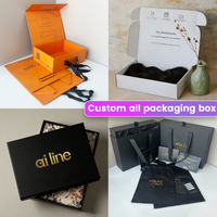 Boîtes cadeaux en carton satiné populaires, emballages personnalisés pour tissages capillaires, boîtes pliantes magnétiques roses pour perruques, emballages de luxe